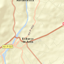 El Barco de Ávila Street Map