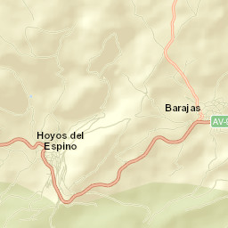 Hoyos del Espino Street Map
