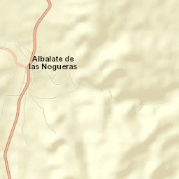 Albalate de las Nogueras Street Map