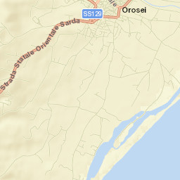 Orosei Street Map