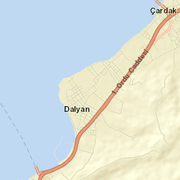 Lâpseki İlçesi Street Map