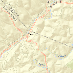 Cecil-Bishop Street Map