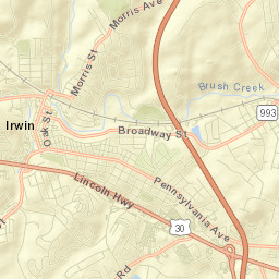 Irwin Street Map