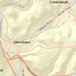 Conemaugh Street Map