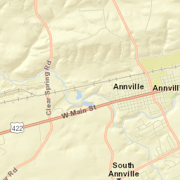 Annville Street Map