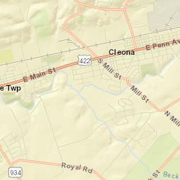 Cleona Street Map