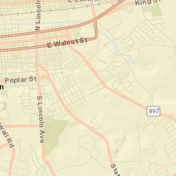 Lebanon South Street Map
