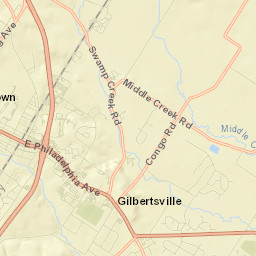 Gilbertsville Street Map