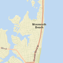 Monmouth Beach Street Map