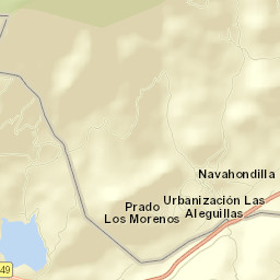 Navahondilla Street Map
