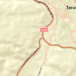 Teruel Street Map