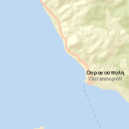 Ouranoupolis Street Map