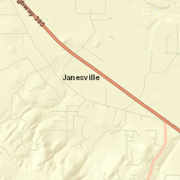 Janesville Street Map