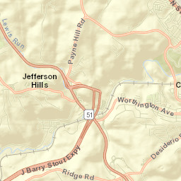 Jefferson Hills Street Map