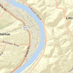 Clairton Street Map