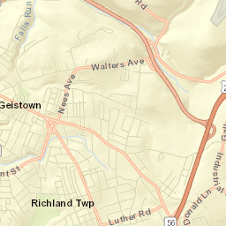 Geistown Street Map