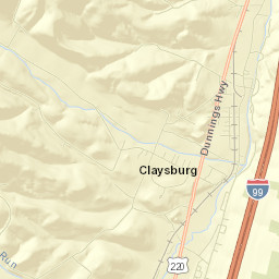 Claysburg Street Map