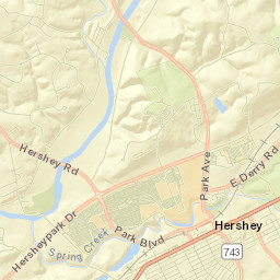 Hershey Street Map