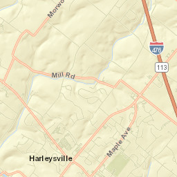 Harleysville Street Map