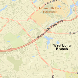 West Long Branch Street Map