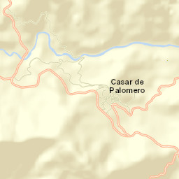 Casar de Palomero Street Map