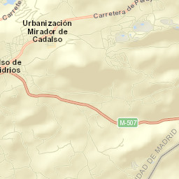 Cadalso de los Vidrios Street Map