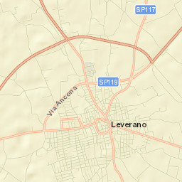 Leverano Street Map