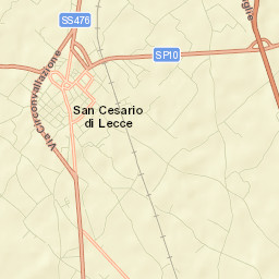 San Cesario di Lecce Street Map