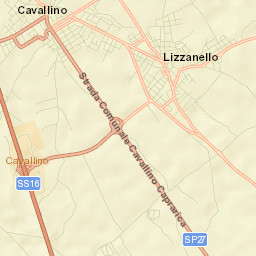 Lizzanello Street Map