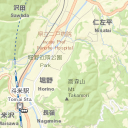 Ninohe Street Map