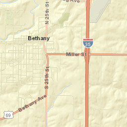 Bethany Street Map