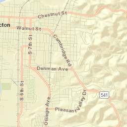Coshocton Street Map