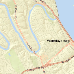 Wormleysburg Street Map
