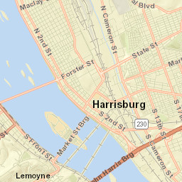 Harrisburg Street Map