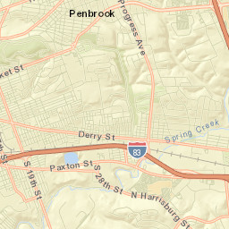 Paxtang Street Map