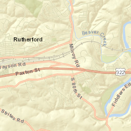 Rutherford Street Map