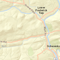 Schwenksville Street Map