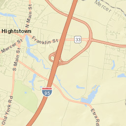 Hightstown Street Map
