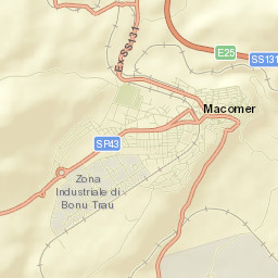 Macomer Street Map