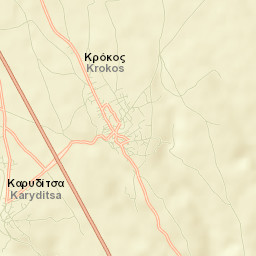 Krókos Street Map