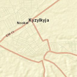 Kyzyl-Kyya Street Map