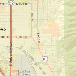 Provo, Utah Street Map