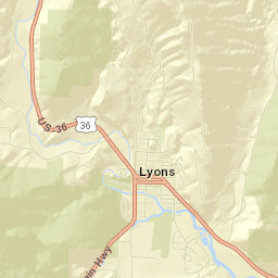 Lyons Street Map