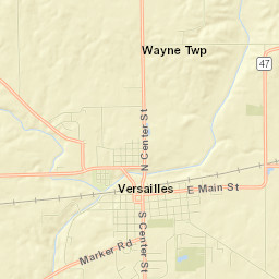 Versailles Street Map