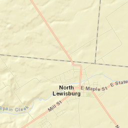 North Lewisburg Street Map