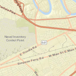 Shiremanstown Street Map