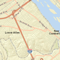 Lower Allen Street Map