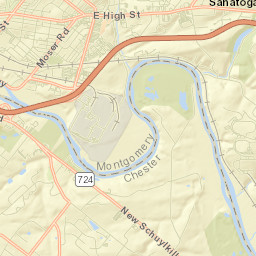 Sanatoga Street Map