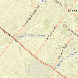 Lansdale Street Map