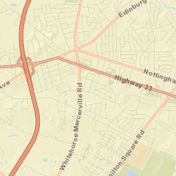 Mercerville-Hamilton Square Street Map
